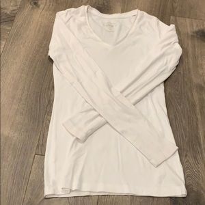 Solid White Long Sleeve Shirt